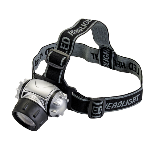 Silverline LED Headlamp – Anti-slip headband