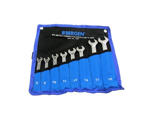 Bergen BER1929 8pc Combination Spanner Set 8-19mm