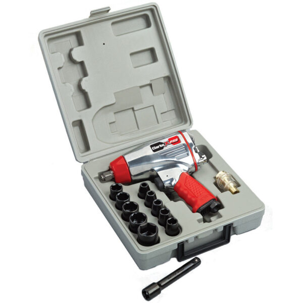 Clarke X-Pro CAT142 1/2" Twin Hammer, Air Impact Wrench Kit
