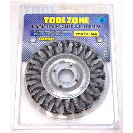 Toolzone 22.2mm Bore Prof Flat Wire Wheel