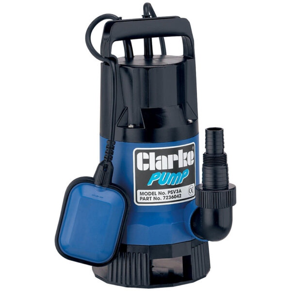 Clarke PSV3A 400W Dirty Water Submersible Pump with Float Switch (230V)