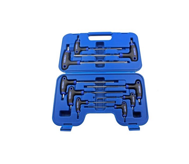 US Pro 9 pce Double Ended T-Handle Hex Ball Set
